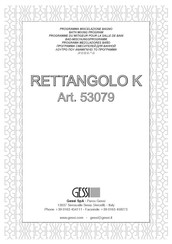 Gessi RETTANGOLO K 53079 Instrucciones De Montaje