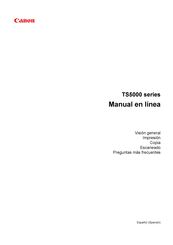 Canon PIXMA TS5050 Manual En Linea