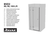 RAVAK BSD2-90 L/R-B Instrucciones De Montaje