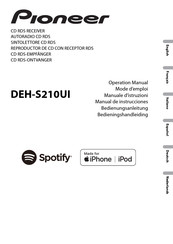 Pioneer DEH-S210UI Manual De Instrucciones