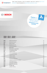 Bosch BGL2UB1028 Instrucciones De Uso