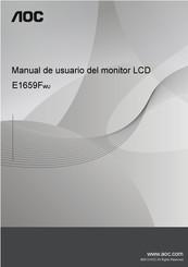 AOC E1659FWU Manual De Usuario