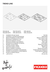 Franke FHTL 604 3G TC Manual De Instalación Y Servicio