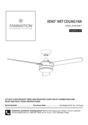 Fanimation XENO FP6729BBLW Manual Del Usuario