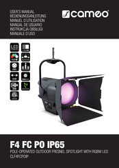 Cameo F4 FC PO IP65 Manual De Usuario