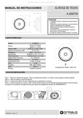 Optimus A-255DTM Manual De Instrucciones