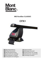 Mont Blanc MB RoofBar CLASSIC CFK1 Instrucciones De Montaje