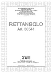 Gessi RETTANGOLO 30541 Instrucciones De Montaje