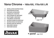 RAVAK Vana Chrome 170x105 L/R Instrucciones De Montaje