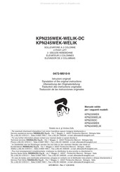 RAV KPN235WEK-WELIK-DC Traducción De Las Instrucciones Originales