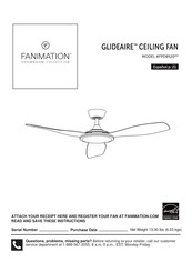 Fanimation GLIDEAIRE FPD8520BL Manual Del Usuario