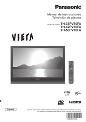Panasonic VIERA TH-50PV70FA Manual De Instrucciones