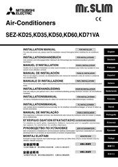 Mitsubishi Electric Mr.Slim SEZ-KD35 Manual De Instalación