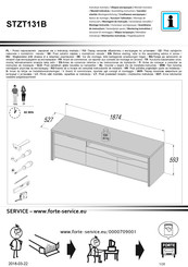 Forte STZT131B Instrucción De Montaje