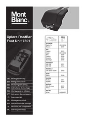 Mont Blanc Xplore Foot Unit 7501 Instrucciones De Montaje