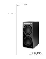 JL Audio f212 Manual Del Propietário