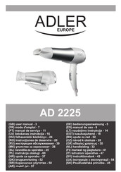 Adler europe AD 2225 Manual De Instrucciones