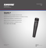 Shure LEGENDARY PERFORMANCE SM57-X2U Manual Del Usuario