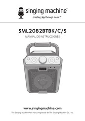 Singing Machine SML2082BTBC Manual De Instrucciones