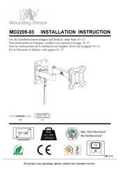 Mounting Dream MD2209-03 Instrucciones De Instalación