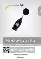 PCE Instruments PCE-432 Manual De Instrucciones