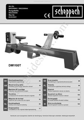 Scheppach DM1100T Traducción De La Instrucción De Original