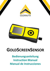 Goldanalytix GOLDSCREENSENSOR Manual De Instrucciones