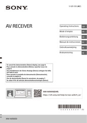 Sony XAV-AX5650ANT Manual De Instrucciones