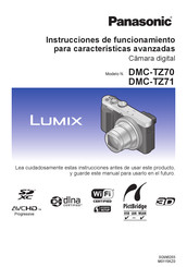 Panasonic LUMIX DMC-TZ71 Instrucciones De Funcionamiento Para Características Avanzadas