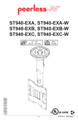 peerless-AV ST940-EXB Manual Del Usuario