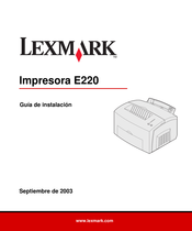 Lexmark E220 Guia De Instalacion