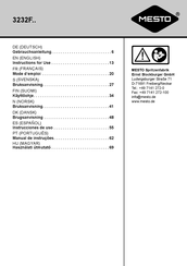 MESTO 3232F Serie Instrucciones De Uso