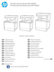 HP LaserJet Enterprise X58045zs Guia De Instalacion