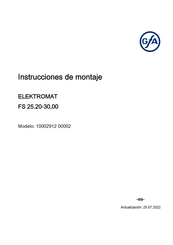 GFA ELEKTROMATEN FS 25.20-30 Instrucciones De Montaje