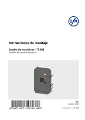 GFA ELEKTROMATEN TS 981 Instrucciones De Montaje