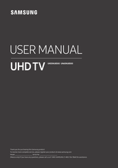 Samsung UN65NU8500 Manual Del Usuario