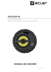 Ecler IC6CLASS54X Manual De Usuario