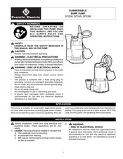 Franklin Electric SP33M Manual