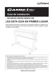 Roland Camm-1 Pro GX-400 Guia De Instalacion