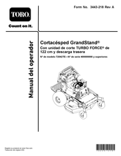 Toro GrandStand 72542TE Manual Del Operador