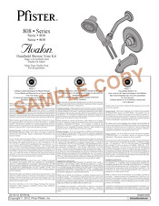 Pfister Avalon 808-CBHC Instrucciones De Instalación