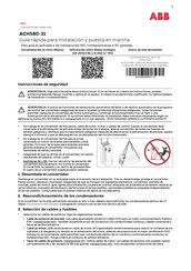 ABB ACH580-31 Guía Rápida Para La Instalación Y La Puesta En Marcha
