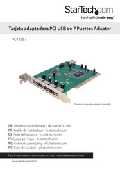 StarTech PCIUSB7 Guia Del Usuario