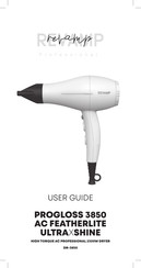 REVAMP Professional PROGLOSS 3850 AC FEATHERLITE ULTRA X SHINE Manual Del Usuario