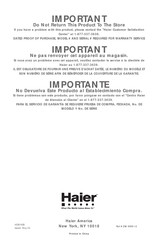 Haier HDB18EB Manual Del Usuario