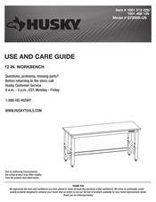 Husky 1001 513 026 Guía De Uso Y Cuidado