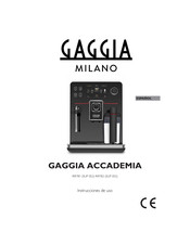 Gaggia Milano ACCADEMIA Instrucciones De Uso