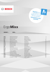 Bosch ErgoMixx MS6CA4150 Instrucciones De Uso
