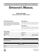 Cub Cadet CS4265 Manual Del Operador