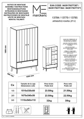 MARCKERIC 13784 Instrucciones De Montaje